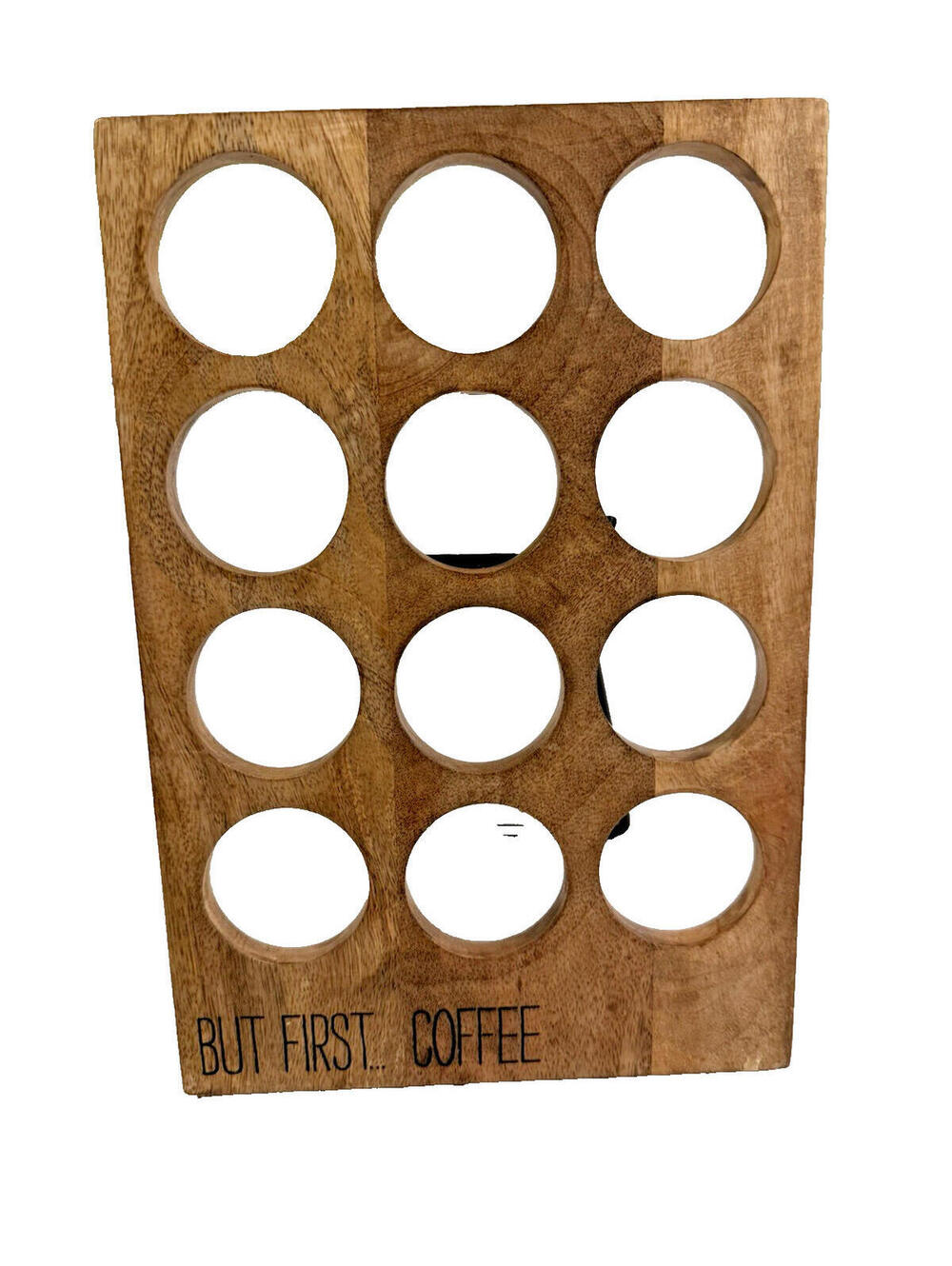 Farmhouse Wood Single Serve Coffee Pod Display  10.5” x 7.5” “But first Coffee”